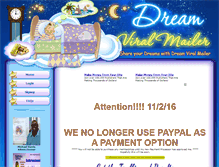 Tablet Screenshot of dreamviralmailer.com